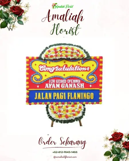 Sewa Papan Bunga Licin